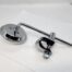 MP10-06816T 3" Round Chrome Mirror, Clamp On, 6" Stem