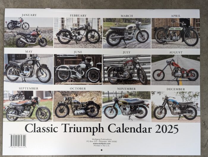 2025 Classic Triumph Calendar 2025 2