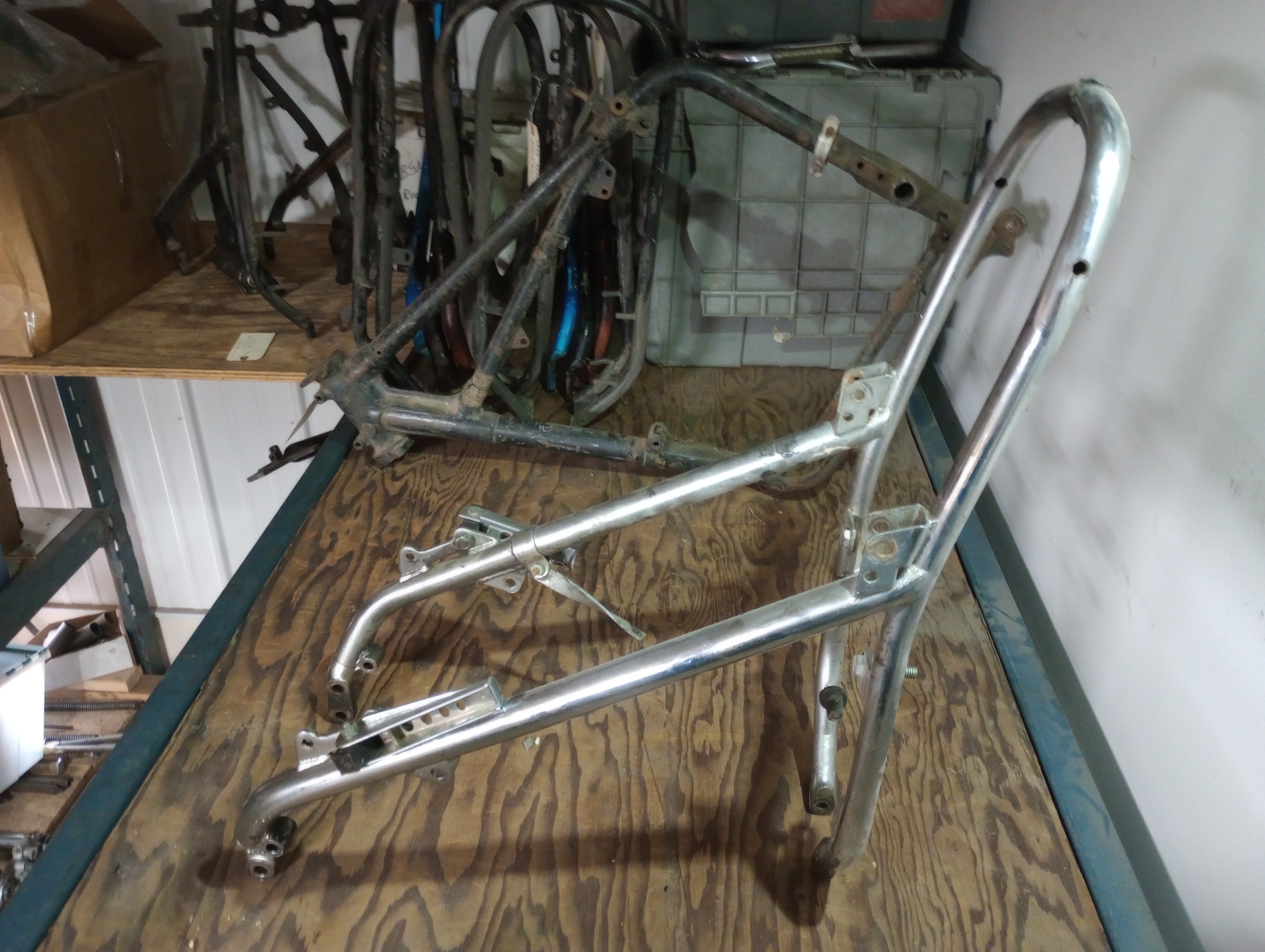 1966-67 Triumph T120 Chrome Rear Frame Section