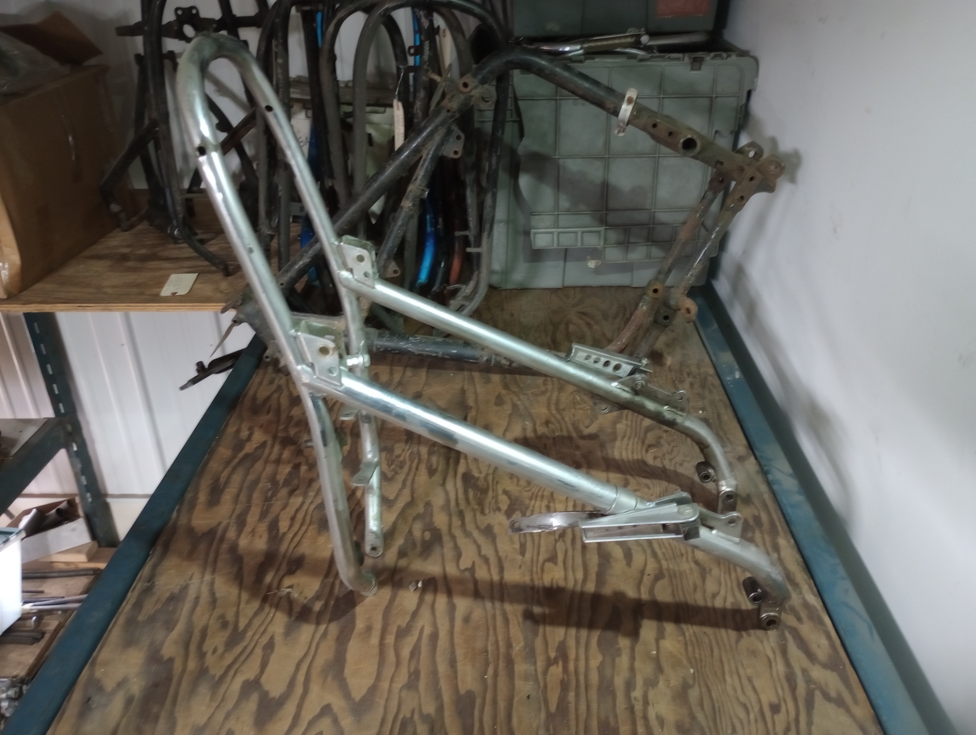 1966-67 Triumph T120 Chrome Rear Frame Section -3