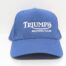 MP42-101 Hat, Royal, with White Triumph Motorcycles Logo