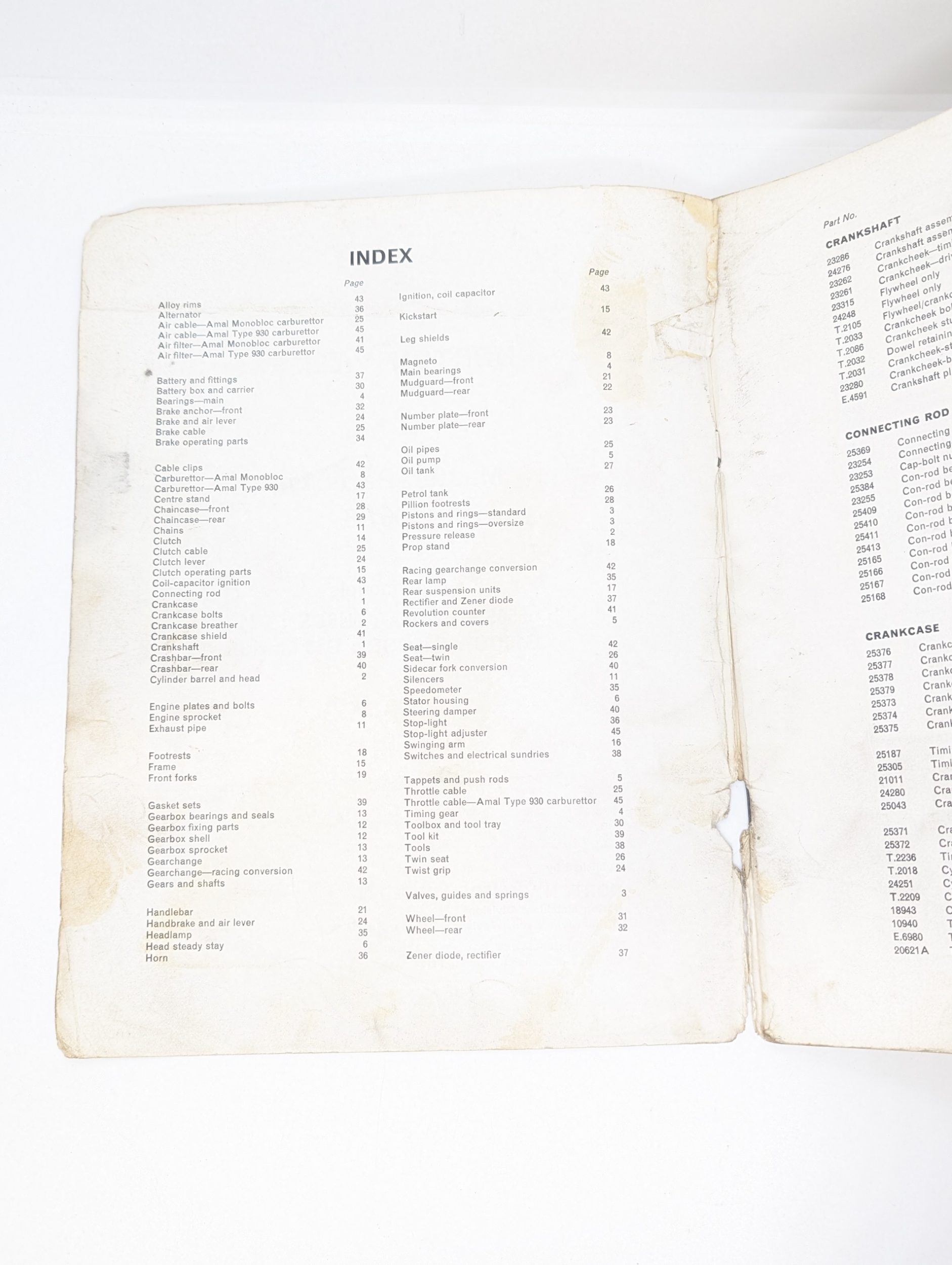 MP17-N678 Norton Villiers Master Parts List, 1967-1968 2