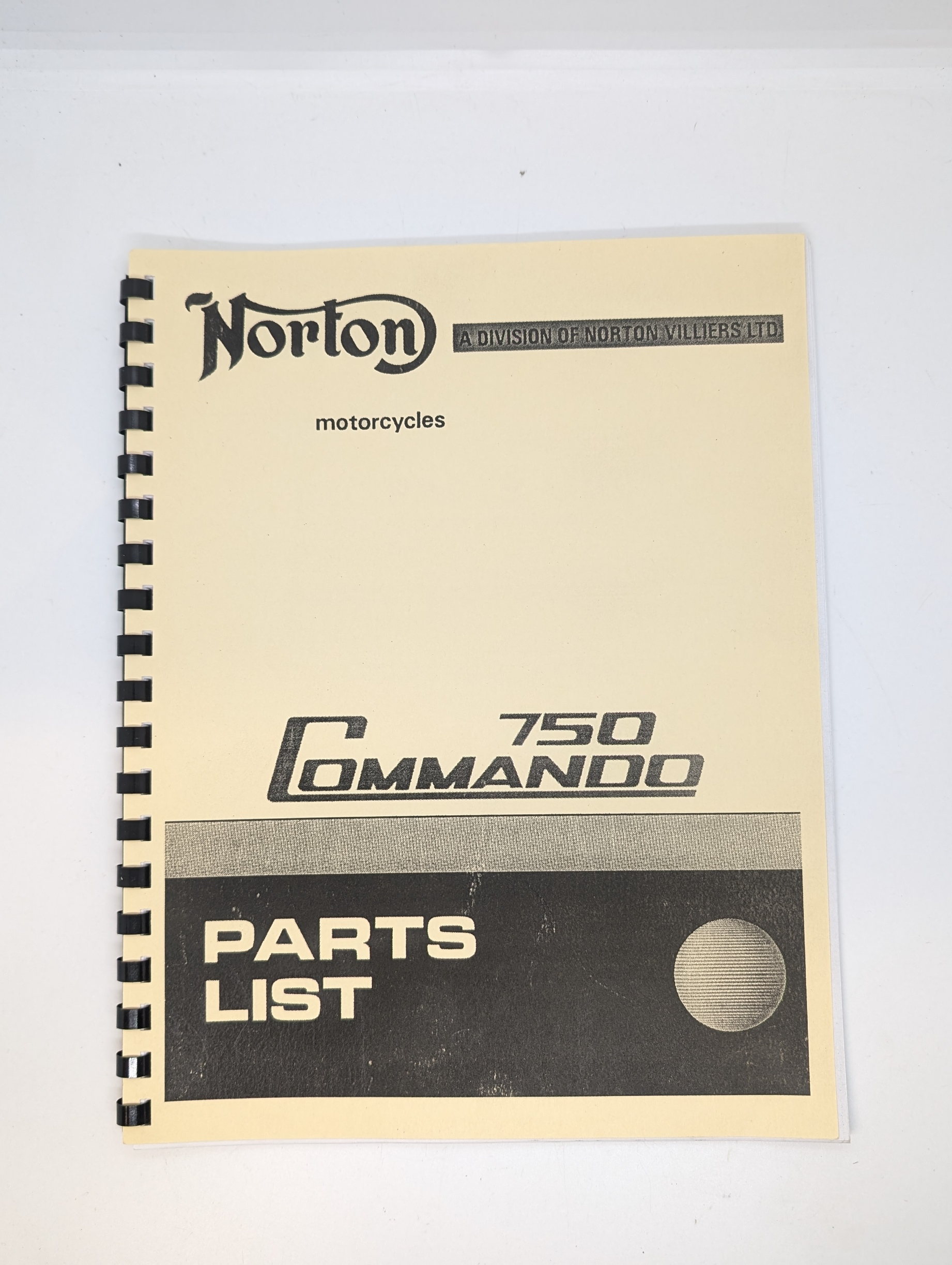 MP17-063402BC Norton 750 Commando Parts List - Bound Copy