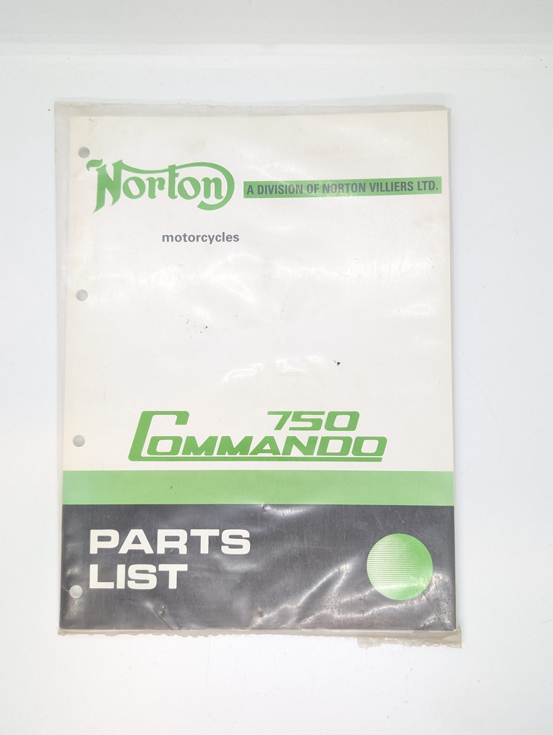 MP17-068200A Norton 750 Commando Parts List, 1971 - Andover