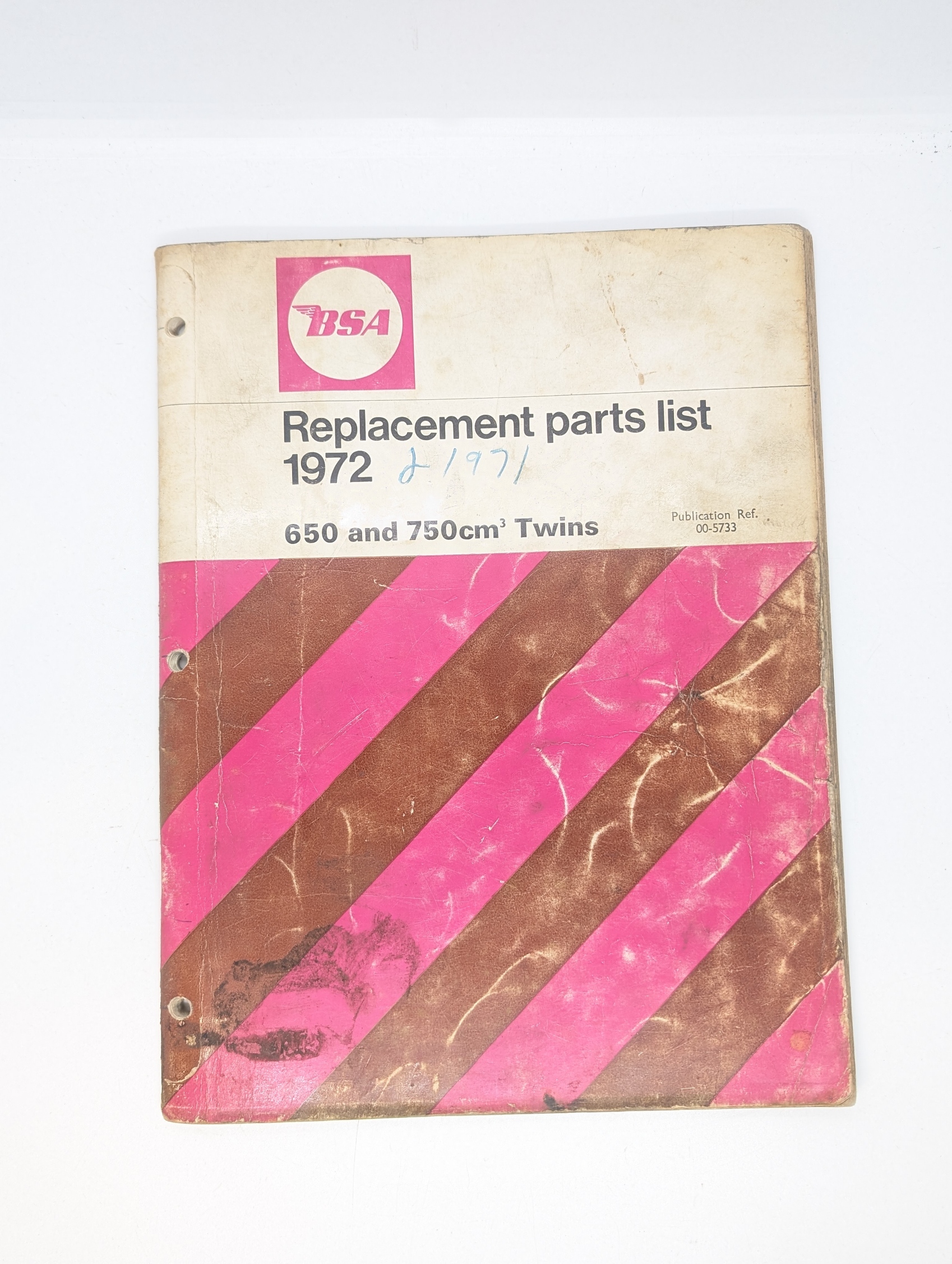 MP17-005733 BSA Replacement Parts List, 1972, 650/750, A65/A70