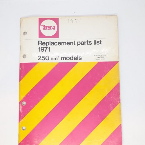 MP17-005720 BSA Spare Parts List, Victor/Gold Star 250