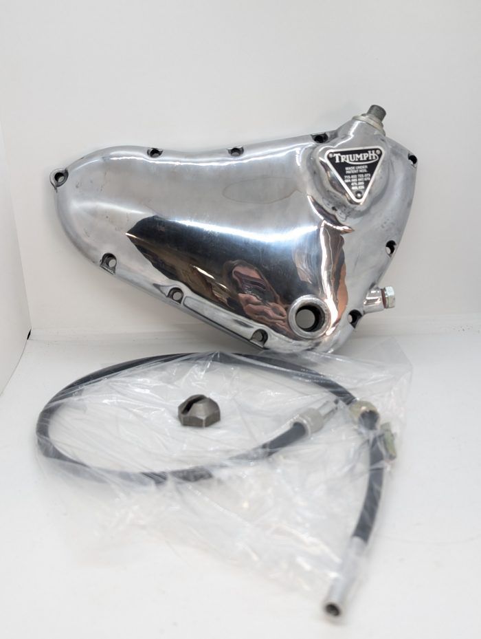 70-4167A Pre Unit Triumph Timing Cover Assembly, Alternator Model