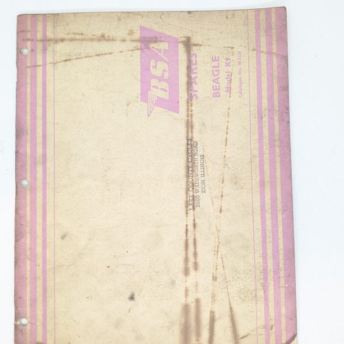MP17-005113 Replacement Parts/Spares List, BSA Beagle - Used Original