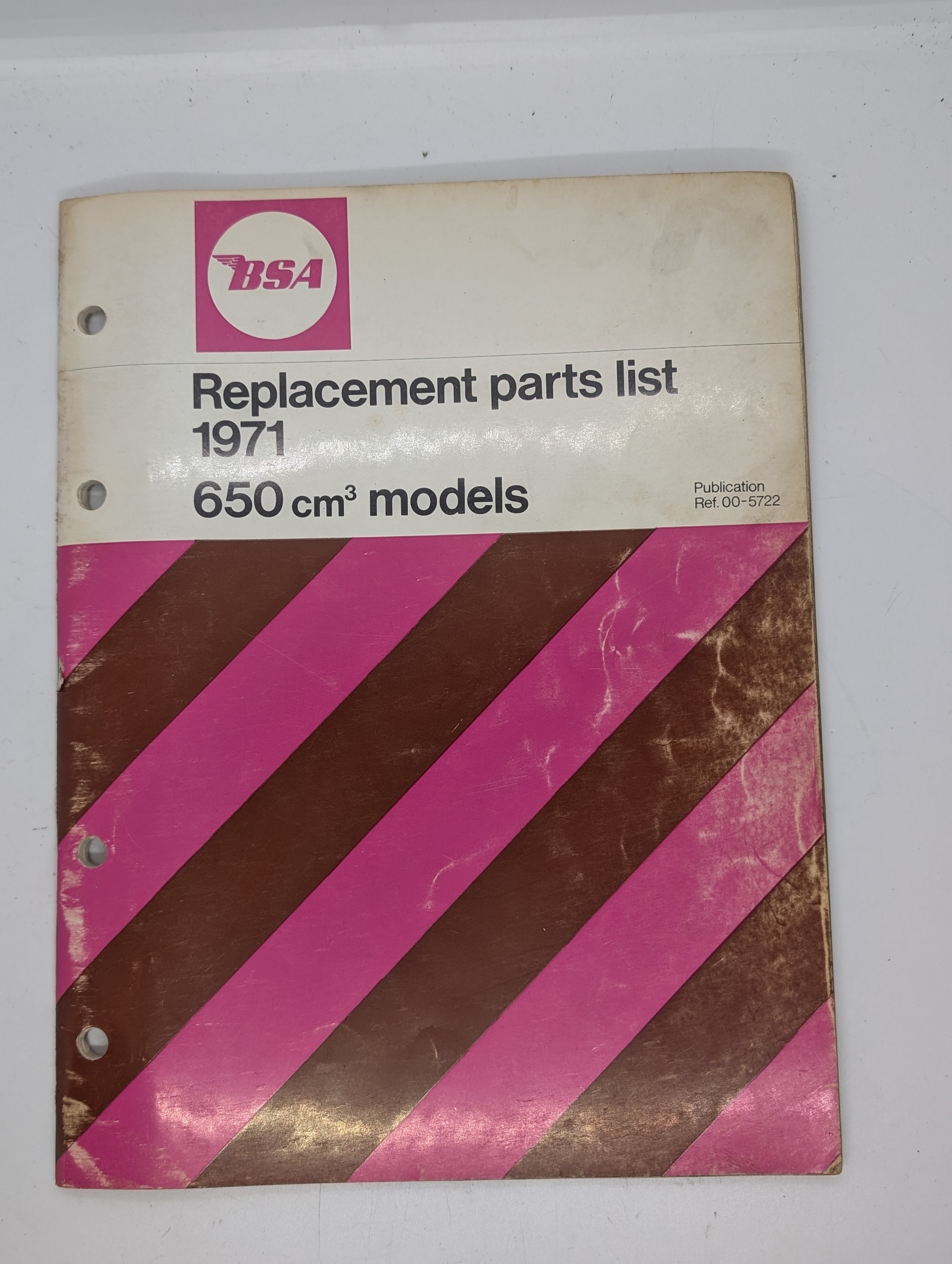MP17-005722 BSA Spare Parts List, BSA A65, 1971