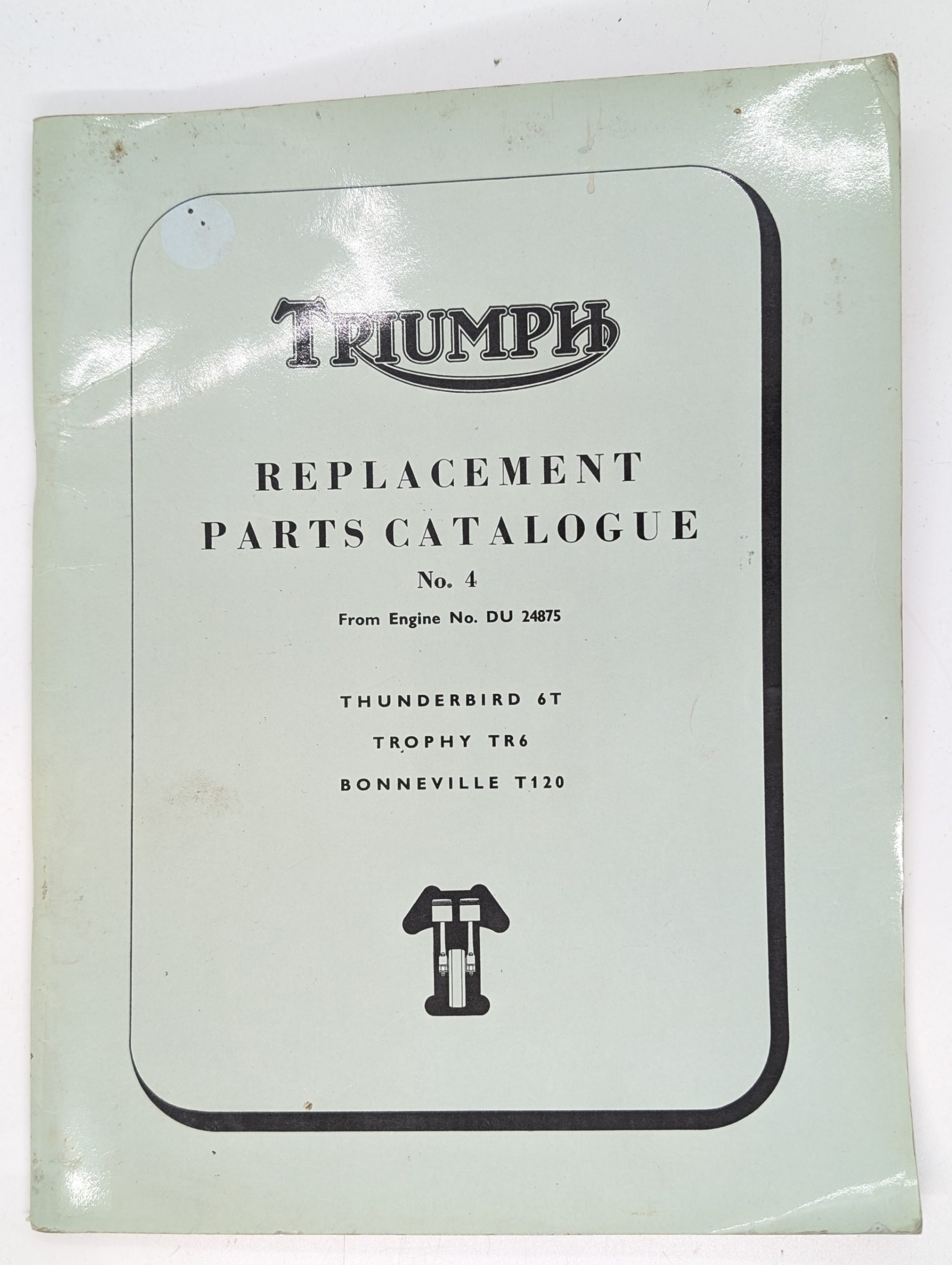 MP17-990823 Triumph Spare Parts List No. 4, Unit 650, 6T/TR6/T120, 1966