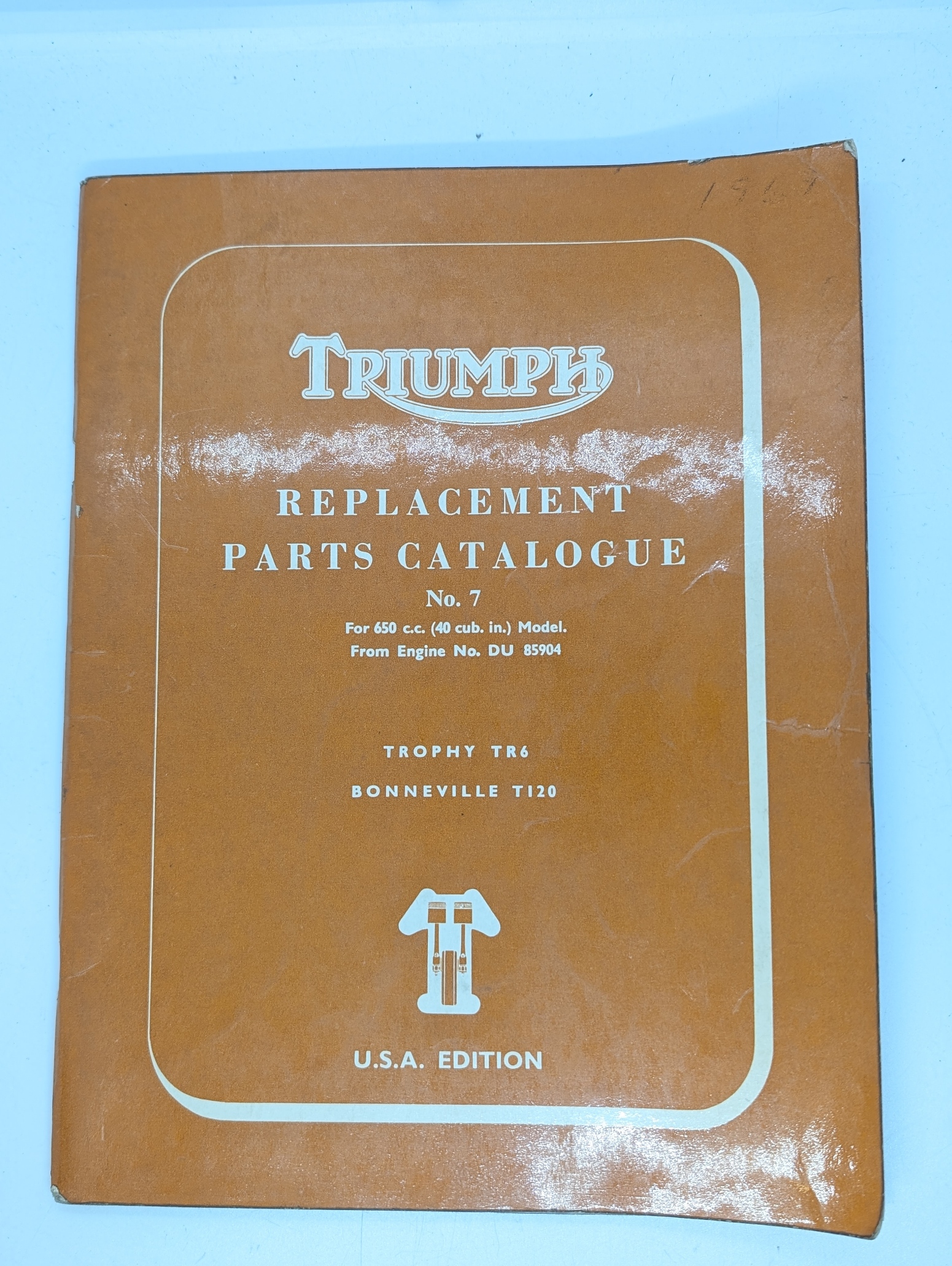 MP17-990882 Triumph Spare Parts List No. 7, Unit 650, TR6/T120, 1969