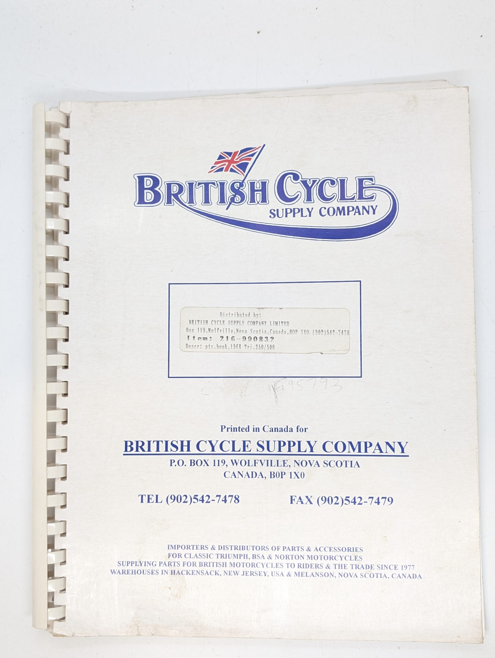 MP17-990832 Triumph Spare Parts List, No. 9, 350/500cc, T90/T100S/T100R/T100C/T100T, 1968