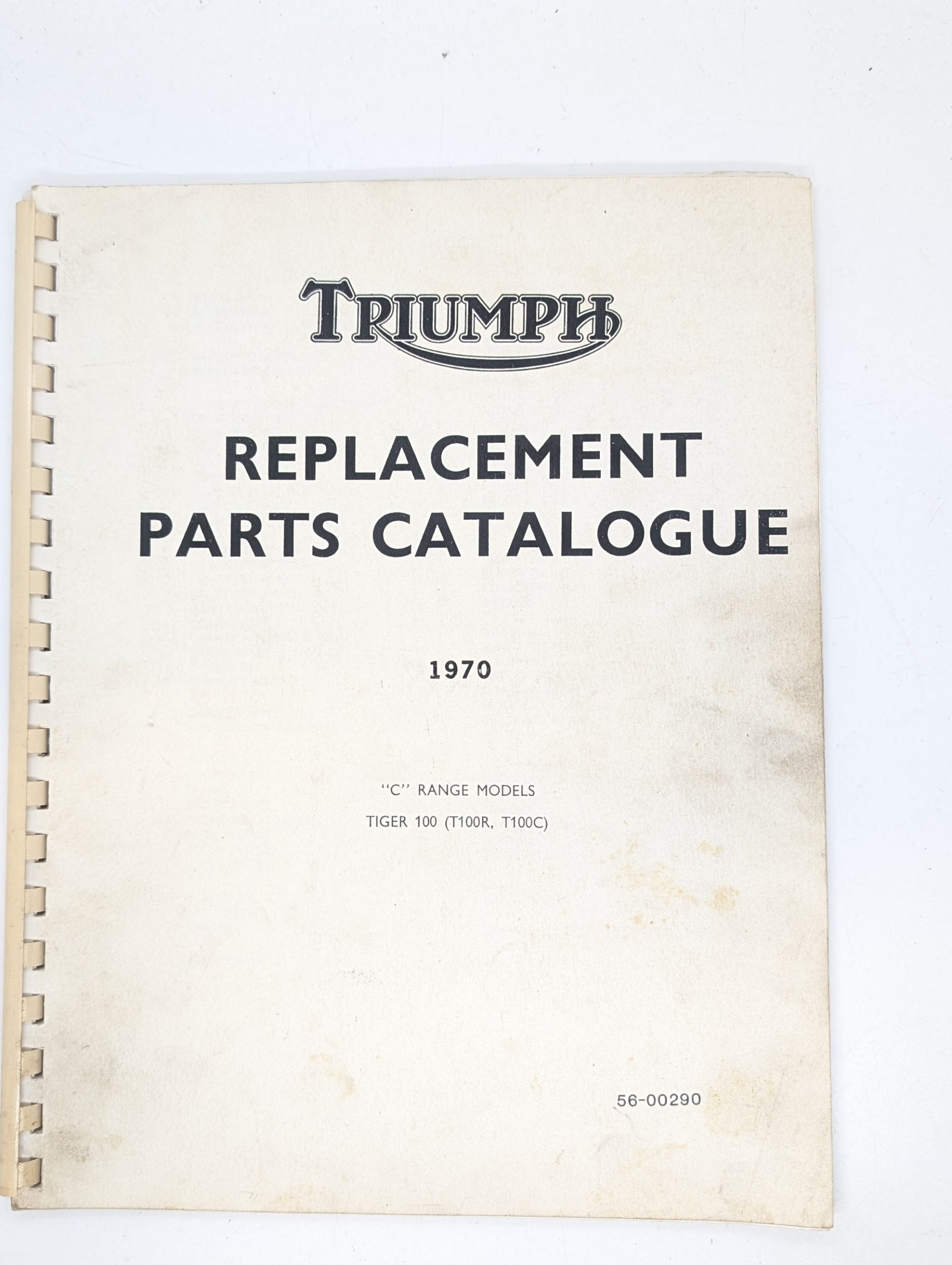 MP17-990903 Triumph Spare Parts List, 500cc, T100R/T100C, 1970