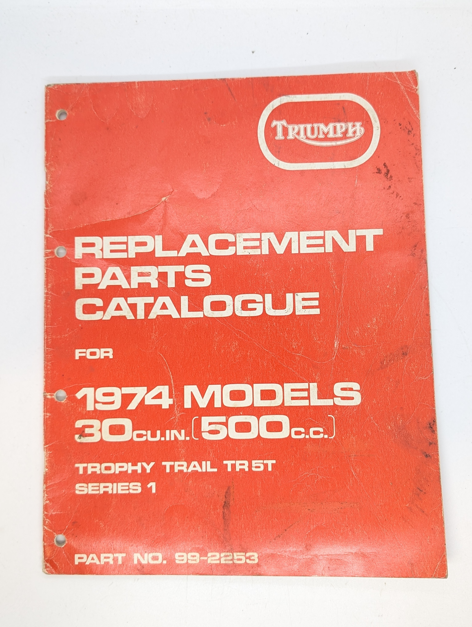 MP17-992253 Triumph Spare Parts List, Trophy Trail TR5T, 1974