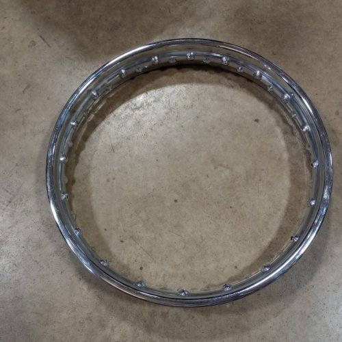 37-3920 Used Genuine Dunlop Rear Wheel Rim, Tri T150, 1971-1974