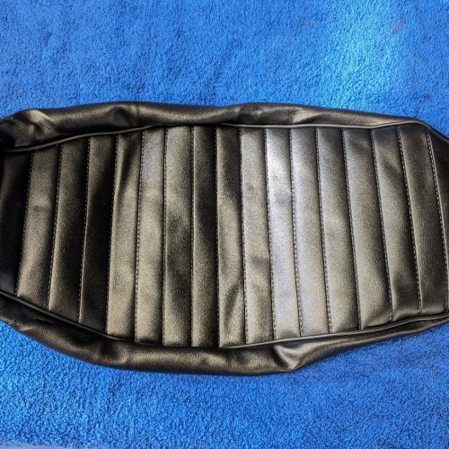 92-9504 Seat Cover, Black Pleated Top, Tri TR25W/BSA B25
