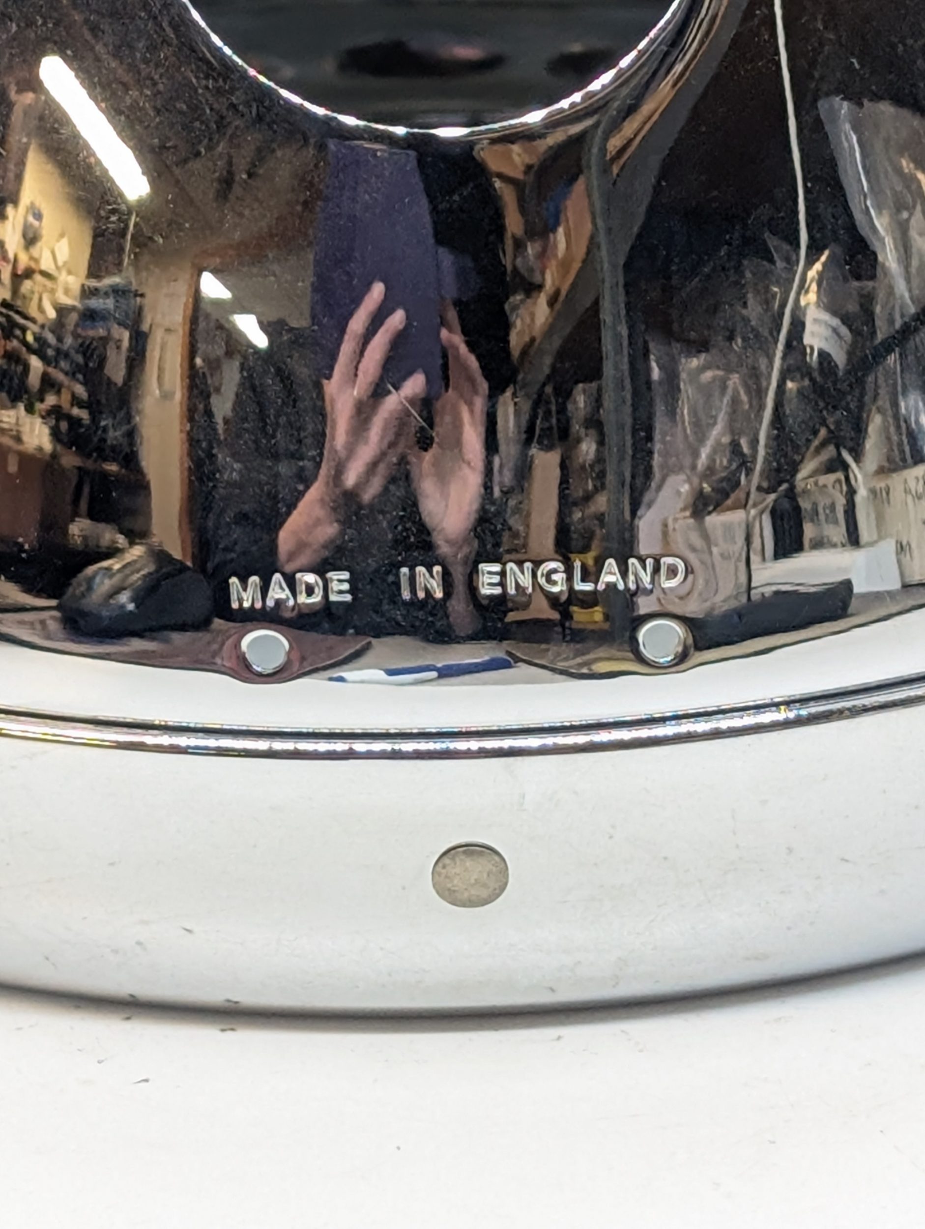 99-7039 E HEAD LAMP SHELL 73-79 Triumph Twins English Made - Image 2