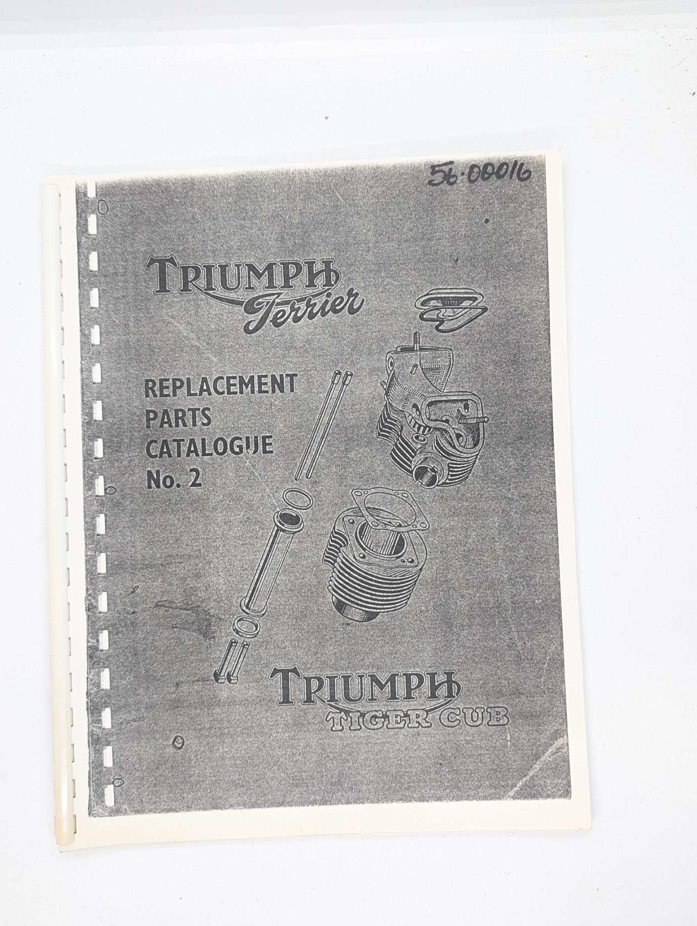 MP17-295/54 Triumph Spare Parts List, No. 2, Terrier/Tiger Cub, 1954