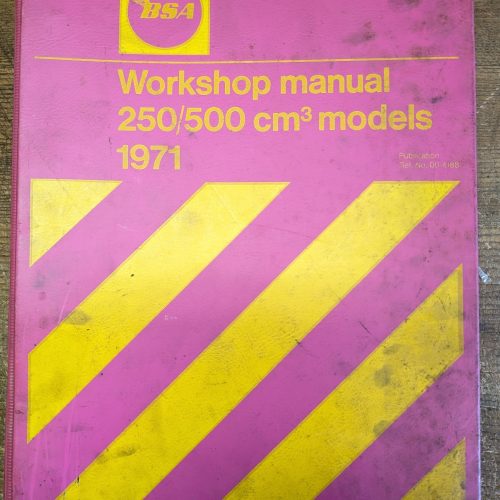 00-4188 Factory BSA Workshop Manual 1971 B25/B50 - Binder