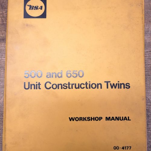 00-4177 Factory BSA Workshop Manual 500/650, 1969/1970 - Binder