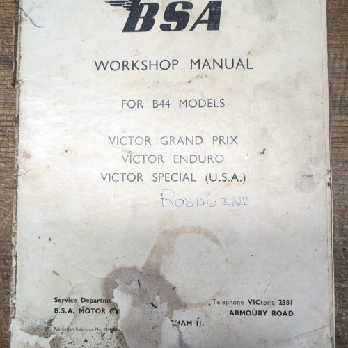 00-4128 Factory BSA Workshop Manual B44 Models - Bound/Loose