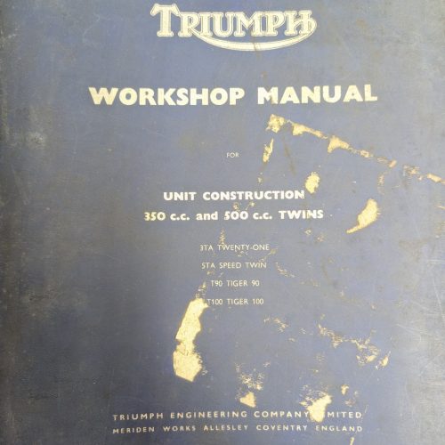 WSM2 Factory Triumph Workshop Manual for 350/500 Twins 3TA/5TA/T90/T100 - Binder