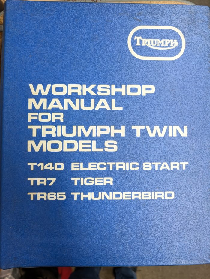 99-7059 Factory Triumph Workshop Manual for Triumph Twins T140/TR7