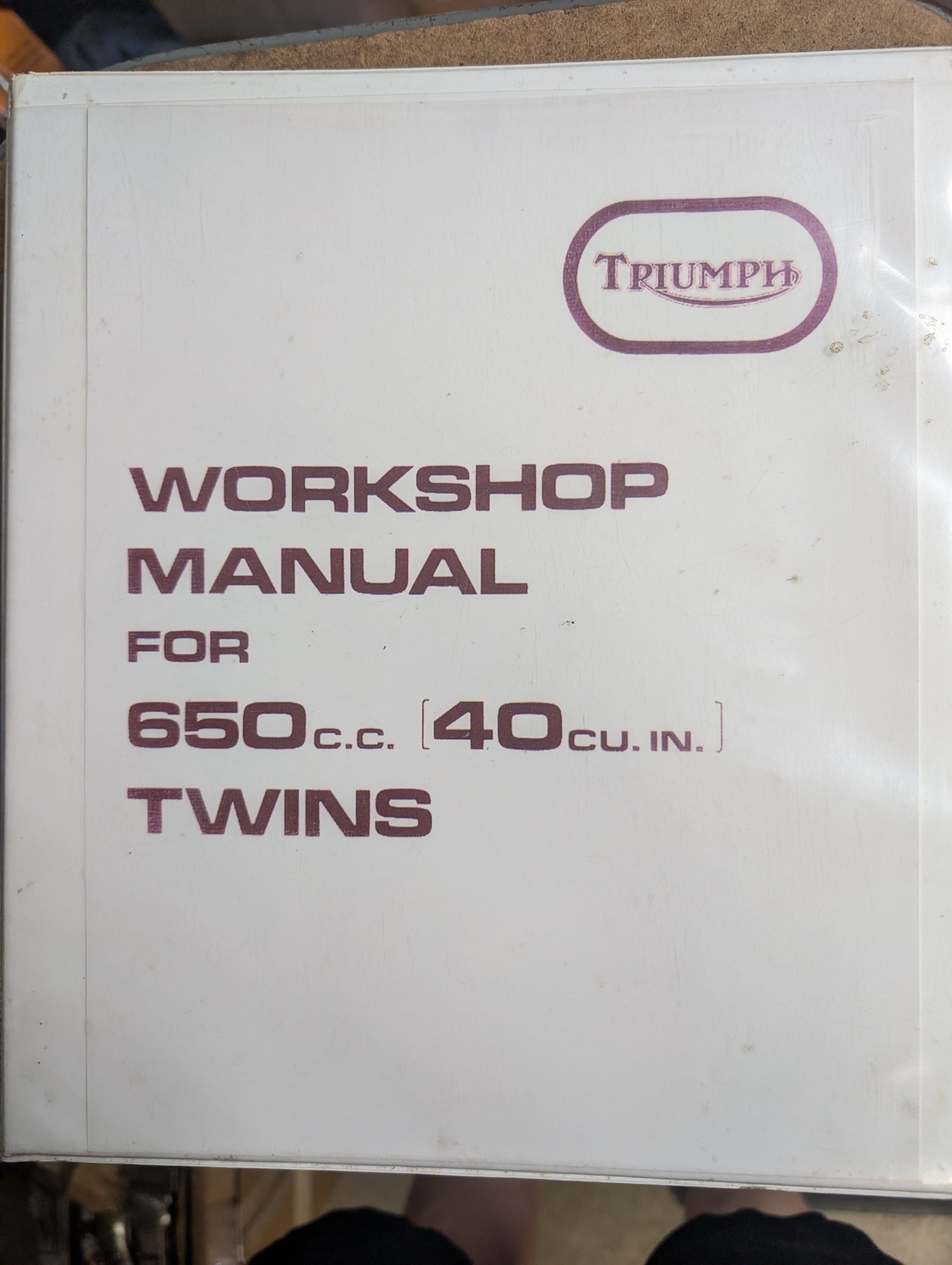 99-0947 Factory Triumph Workshop Manual Unit Construction 650 Twins 1971/1972- Binder