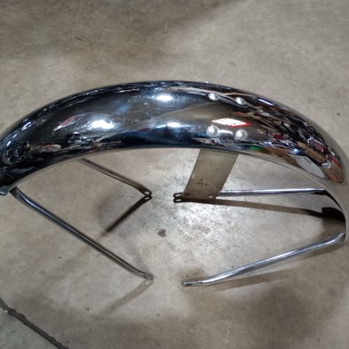 062328U Used Norton Commando Chrome Front Fender With Stays