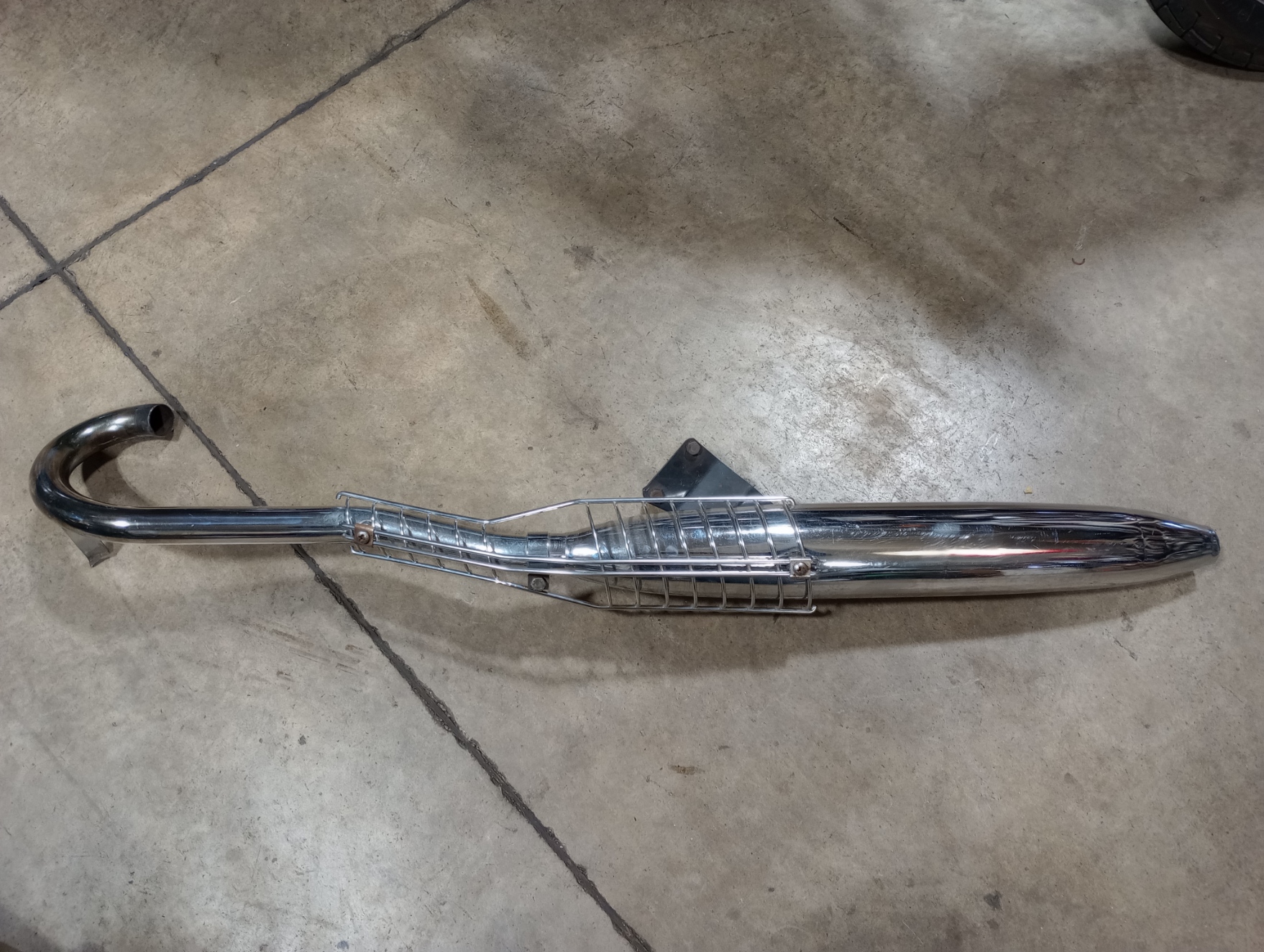 70-9683 1969-70 High Pipe Exhaust system Header, Muffler, Heatshield