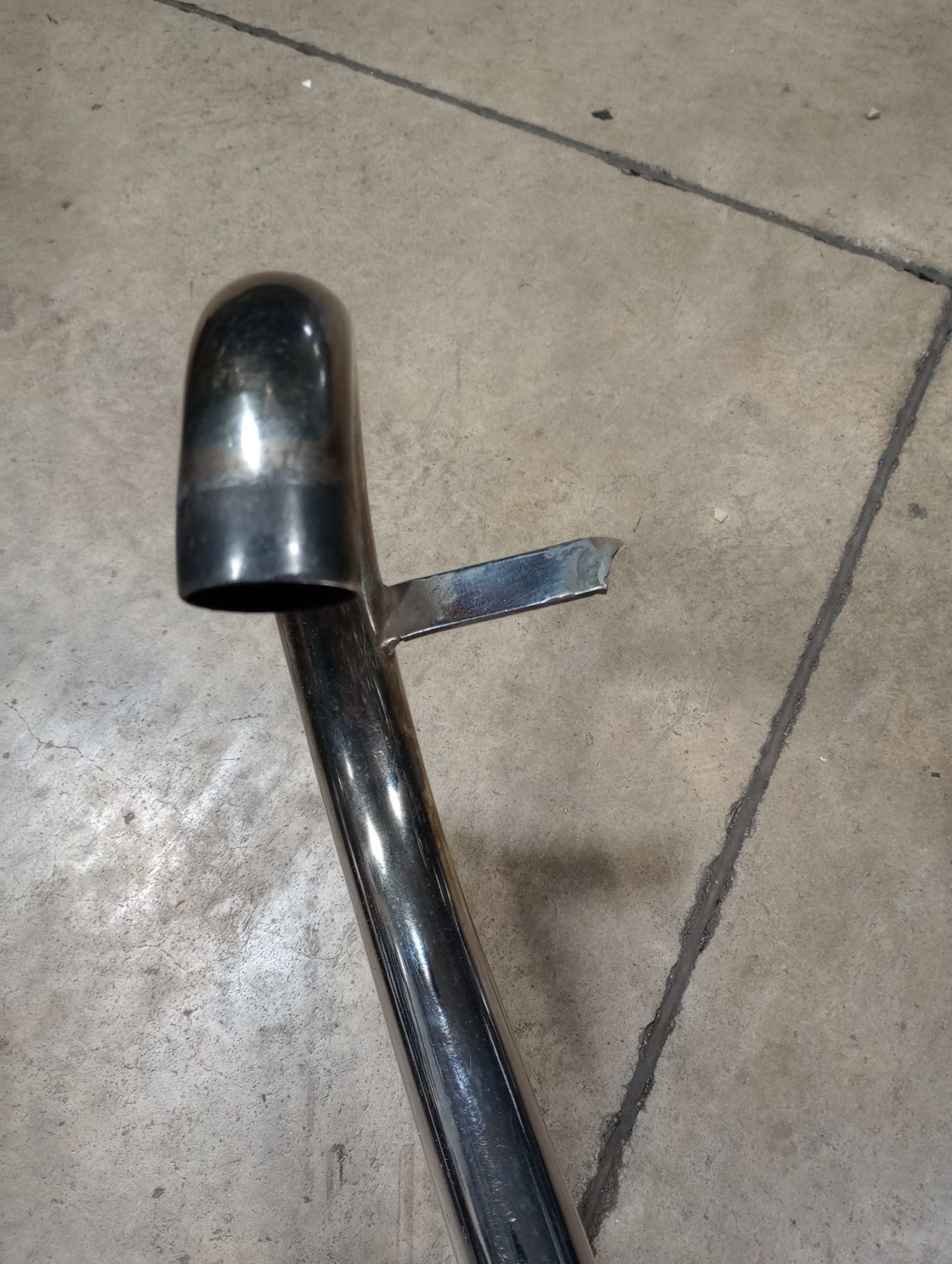 70-9683 1969-70 High Pipe Exhaust system Header, Muffler, Heatshield -2