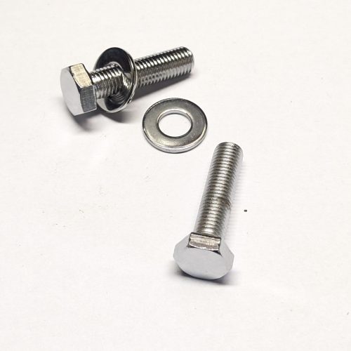 112201/24 Head Lamp Bolt & Washer, Chrome, 5/16 x 24, Pair