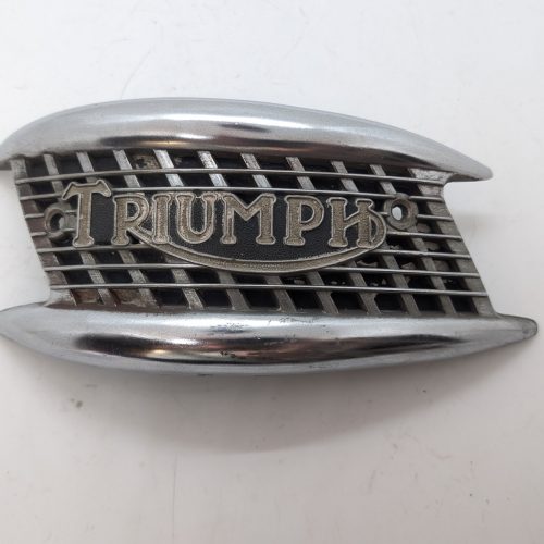 82-4127U LH Tank Badge, 3 Gallon Tank, Triumph - USED