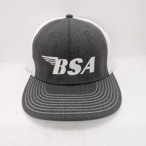 MP42-215 Dark Grey and White Mesh, White BSA Winged Logo