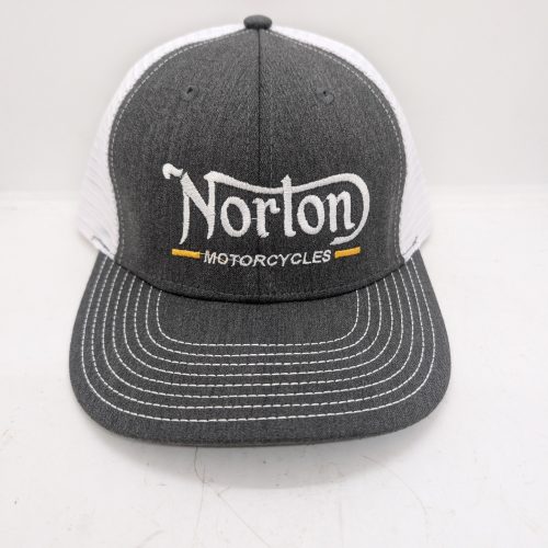 MP42-315 Hat, Grey and White Mesh, with Norton Motorcycles
