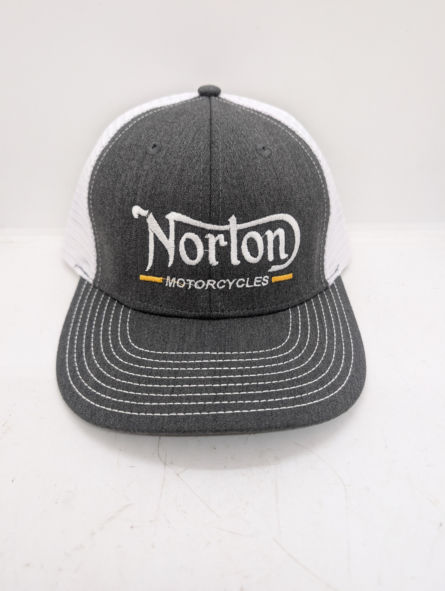MP42-315 Hat, Grey and White Mesh, with Norton Motorcycles