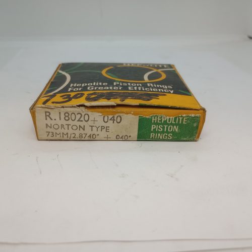 R25830/40 Genuine Hepolite Piston Ring Set, 73mm+ .040 Norton 750