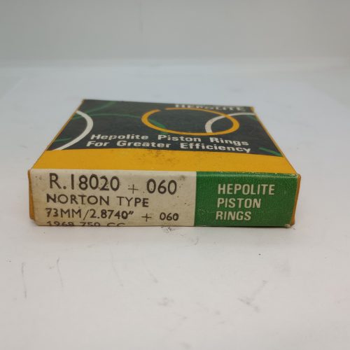 R25830/60 Genuine Hepolite Piston Ring Set, 73mm+ .060 Norton 750