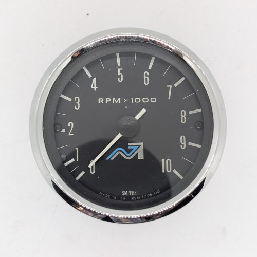RSM3006/00R **Rebuilt** Smiths Tachometer, 4:1 Ratio, Black Face, Tri T140/T160