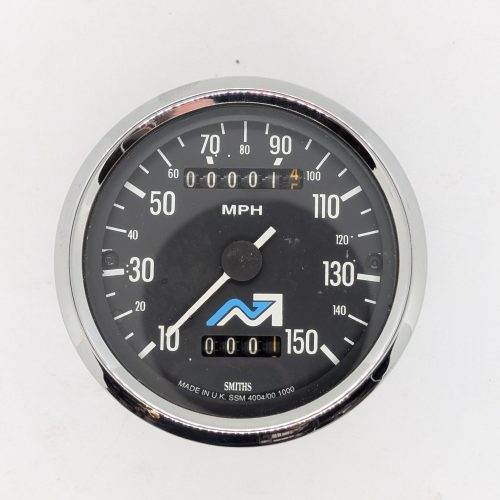SSM 4004/00R **Rebuilt** Smiths Speedometer, 150 MPH, Black Face, Triumph T140