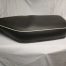 42-9230U Seat, Black Top & Sides, White Piping, BSA A7/A10 - USED #2
