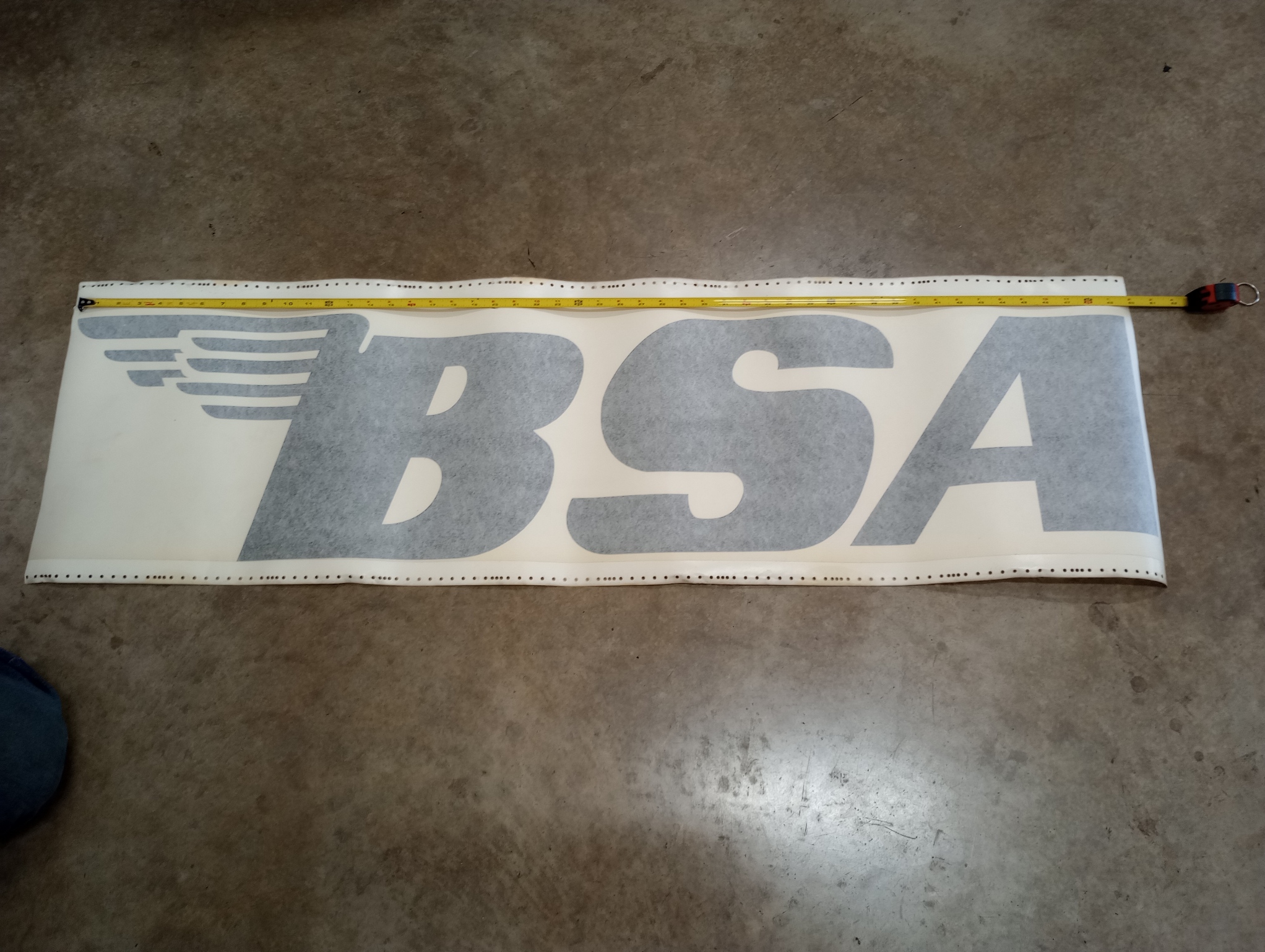 MP35-BSA L, Large BSA Decal, Black, 50" Wide by 12" Tall