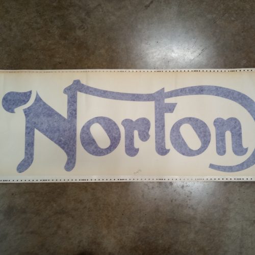 MP35-Norton L, Large Norton Decal, 36" Wide by 12" Tall