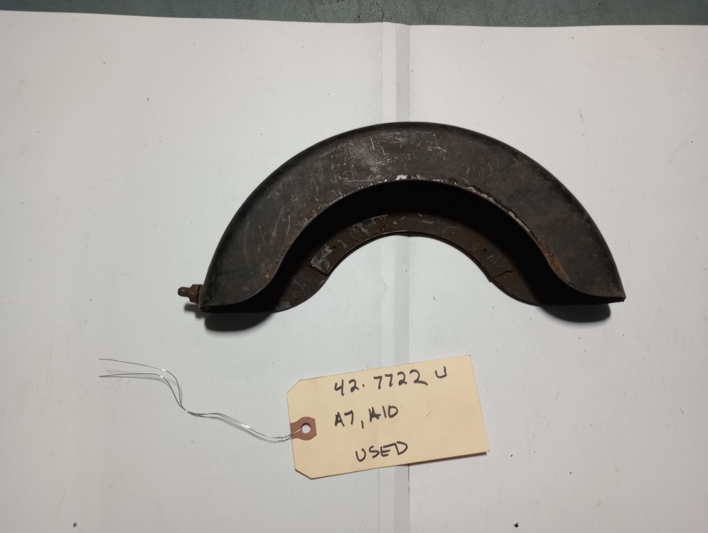 42-7722U BSA A10 Enclosed Chain Guard End Section USED