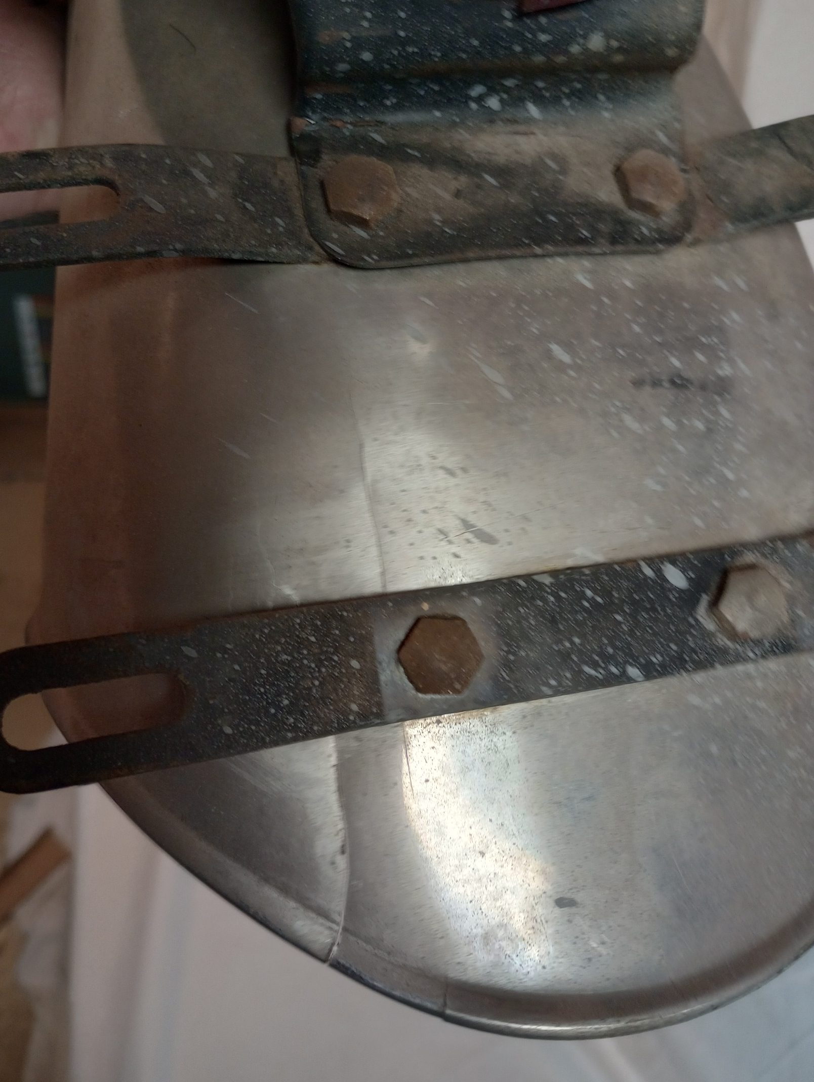 82-8144U Rear Stainless Fender, Triumph 1966-1969 - USED