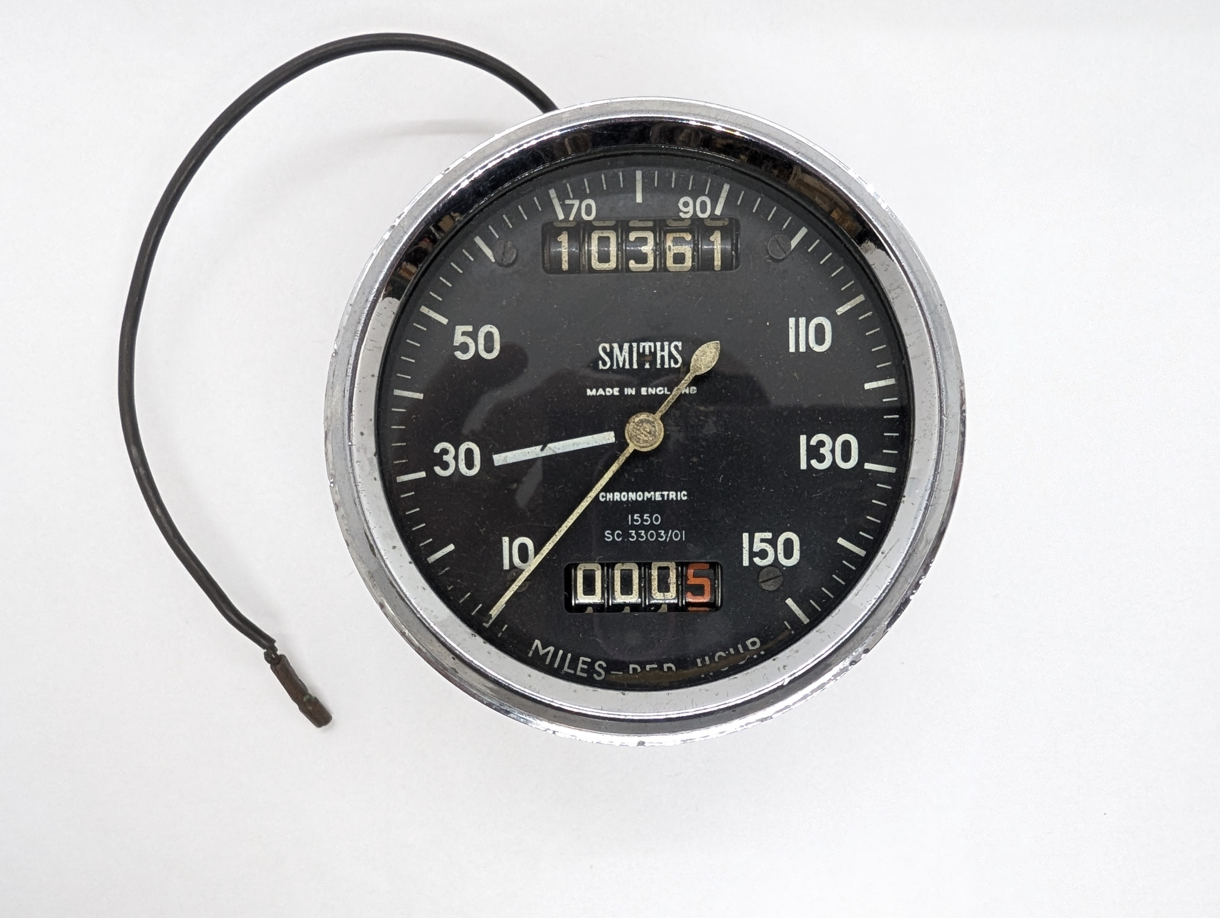 SC 3303/01 Genuine Smiths Chronometric Speedometer Black Face 150MPH