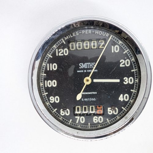 S467/195 Genuine Smiths Chronometric Speedometer Black Face, 120MPH