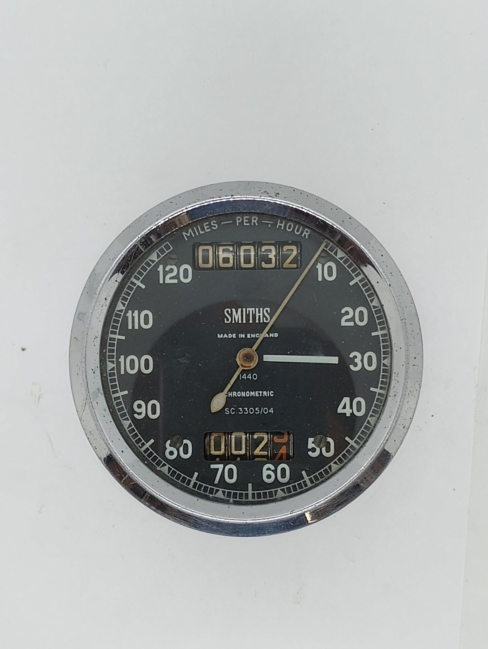 SC 3305/04 1440 Smiths Chronometric Speedometer Black Face 120MPH-USED