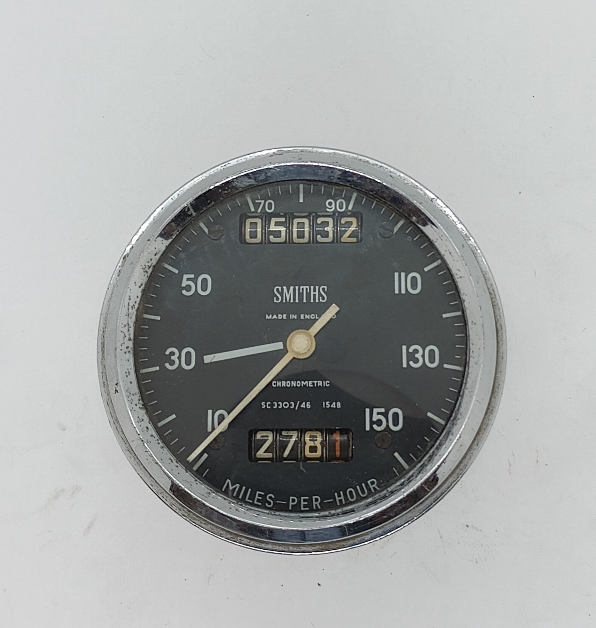 SC 3303/46 1548 Smiths Chronometric Speedometer Black Face 150MPH-USED