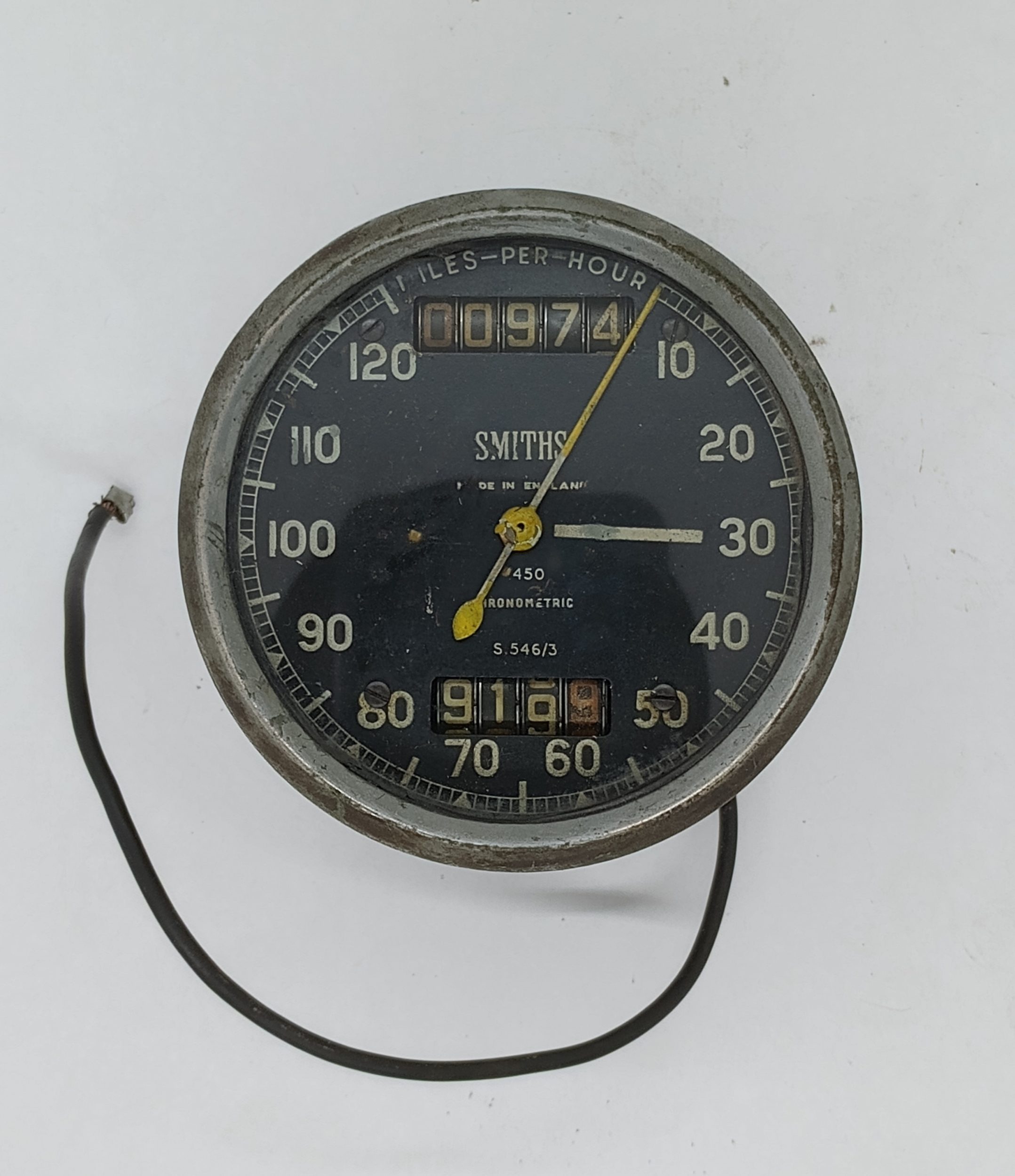 S546/3 450 Smiths Chronometric Speedometer Black Face 120MPH - USED